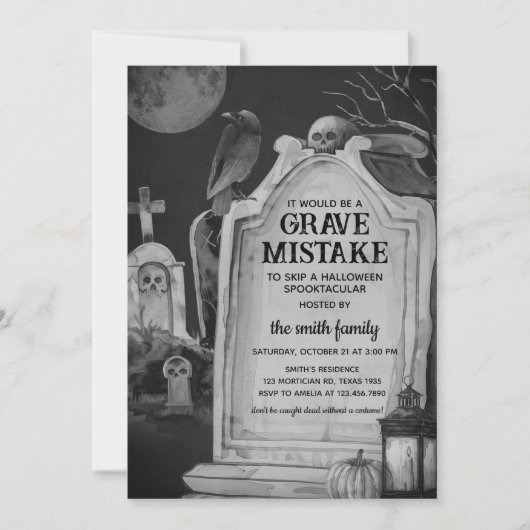 Activiteiten in de omgeving van Tombstone Graveyar Kaart (Voorkant)