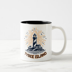Activiteiten in de omgeving van Tybee Island Georg Tweekleurige Koffiemok
