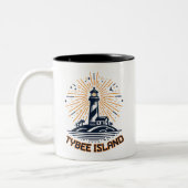 Activiteiten in de omgeving van Tybee Island Georg Tweekleurige Koffiemok (Links)