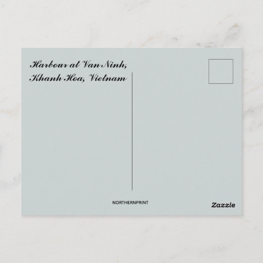 Activiteiten in de omgeving van Vạn Ninh Khanh Hoa Briefkaart (Achterkant)