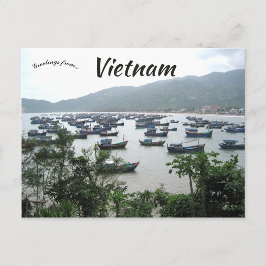 Activiteiten in de omgeving van Vạn Ninh Khanh Hoa Briefkaart (Voorkant)