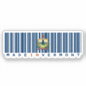 Activiteiten in de omgeving van Vermont Barcode Fl Sticker (Voorkant)