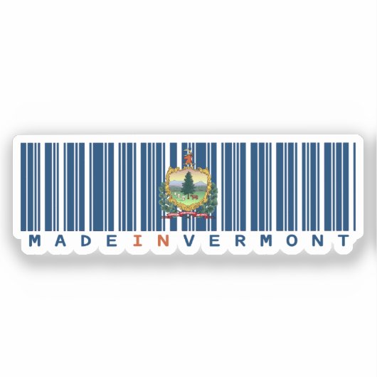 Activiteiten in de omgeving van Vermont Barcode Fl Sticker (Voorkant)