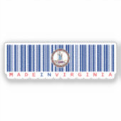 Activiteiten in de omgeving van Virginia Barcode F Sticker (Voorkant)