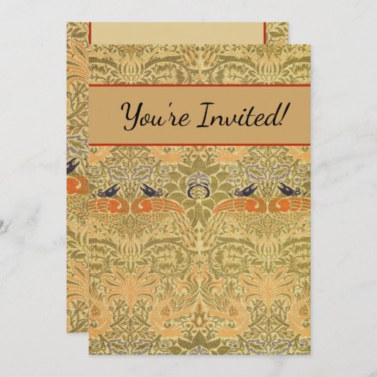 Activiteiten in de omgeving van William Morris Pea Kaart (Voorkant / Achterkant)