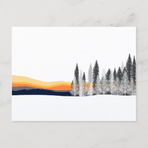 Activiteiten in de omgeving van Winter Sunset Fore Briefkaart