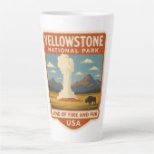 Activiteiten in de omgeving van Yellowstone Nation Latte Mok (Voorkant)