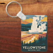 Activiteiten in de omgeving van Yellowstone Nation Sleutelhanger (Voorkant)
