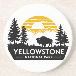 Activiteiten in de omgeving van Yellowstone Nation Zandsteen Onderzetter