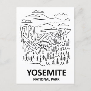 Activiteiten in de omgeving van Yosemite National  Briefkaart