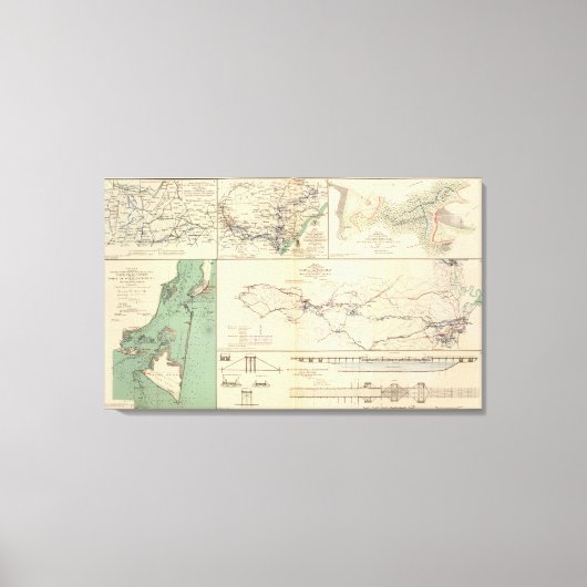 Activiteiten van het Potomac-leger Canvas Afdruk (Voorkant)