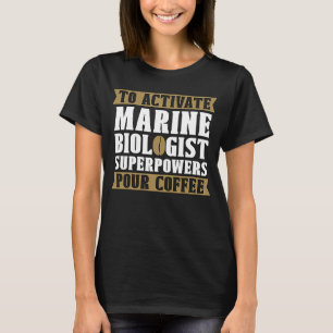 Activiteiten voor de bioloog van de zee Habitat Na T-shirt