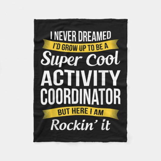 Activiteitencoördinator Week van de Professionals Fleece Deken (Voorkant)