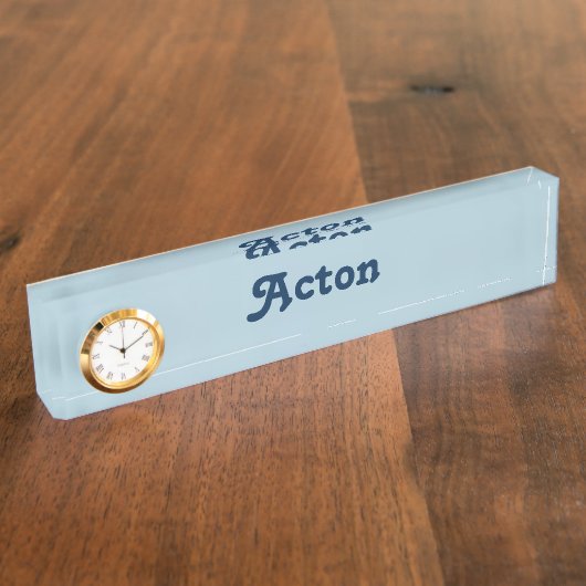 Acton plaque de nom du bureau (Taille)