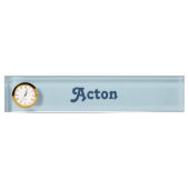 Acton plaque de nom du bureau (Devant)