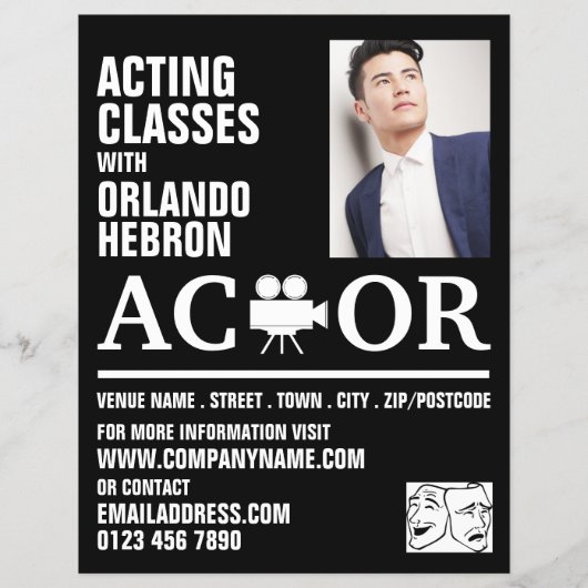 Actor, Adverteren klassen Flyer (Voorkant)