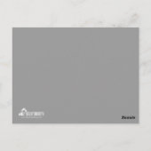 Actor en model lichte grijze headshot Comp Briefkaart (Achterkant)