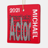 Actor Extraordinaire CUSTOM Keramisch Ornament (Links)