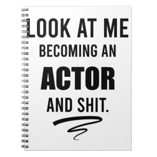 Actor Graduation Party Funny Gift Theater Lover Notitieboek
