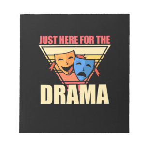 Actor hier voor de drama notitieblok