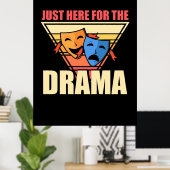Actor hier voor de drama poster (Thuiskantoor)