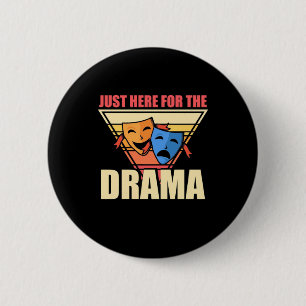 Actor hier voor de drama ronde button 5,7 cm