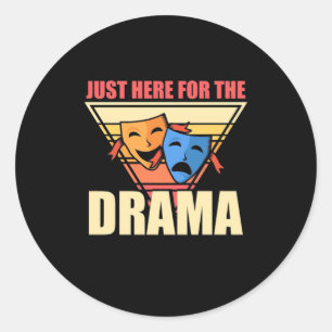 Actor hier voor de drama ronde sticker