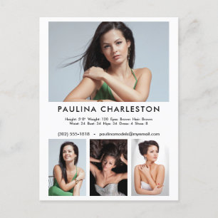 Actor Model 4 Promotie fotosjabloon Briefkaart