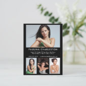 Actor Model 4 Promotie fotosjabloon Briefkaart (Staand voorkant)