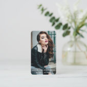 Actor Model Foto Modern Blk R Visitekaartje (Staand voorkant)