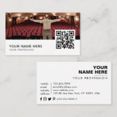 Actor model QR Code Business Car Visitekaartje (Voorkant / Achterkant)