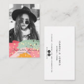 Actor Model Singer Carte de visite photo élégant (Devant / Derrière)