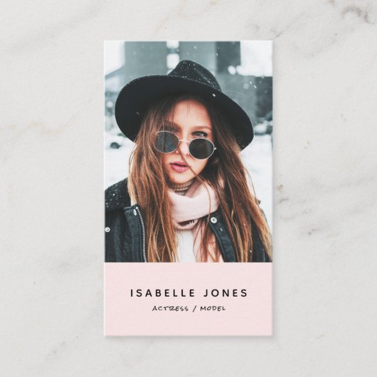 Actor Model Singer Dancer Carte de visite photo (Devant)