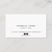 Actor Model Singer Dancer Pink Photo Carte de visi (Dos)