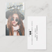 Actor Model Singer Dancer Pink Photo Carte de visi (Devant / Derrière)