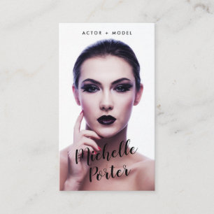 Actor modelfotografie moderne fotografie visitekaartje