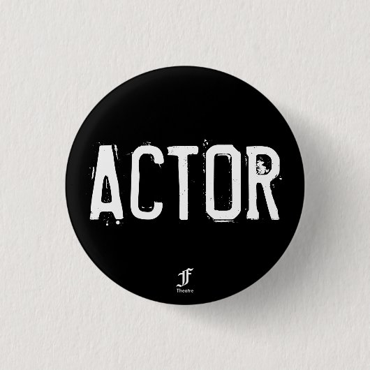 ACTOR Pin Ronde Button 3,2 Cm (Voorkant)