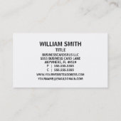 Actor Shadow Visitekaartje (Achterkant)