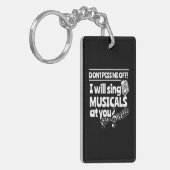 Actor zal musicals naar jou sturen sleutelhanger (Voorkant Links)