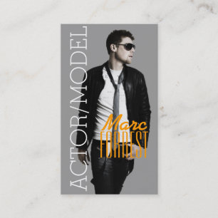 Actoractrice model headshot filmtheater visitekaartje