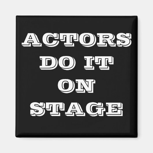 ACTOREN DOEN HET OP FASE MAGNET MAGNEET (Voorkant)