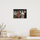 Actoren van de Commedia dell'Arte Poster (Keuken)