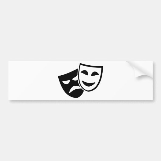 Actormaskers Bumpersticker (Voorkant)