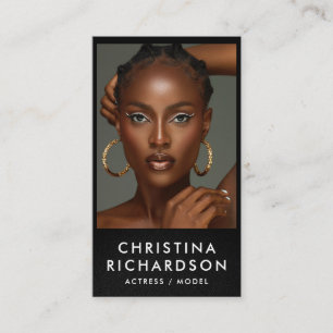 Actormodel danserfoto trendy hedendaags vet visitekaartje