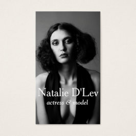 Actormodel hoofdopname filmtheater visitekaartjes