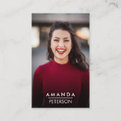 Actormodellen danser Foto transparant verloop Visitekaartje (Voorkant)