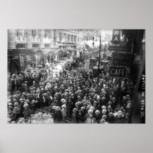 Actors Strike op 45th Street in New York Poster