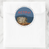 ACTPol Logo-Sticker Ronde Sticker (Tas)