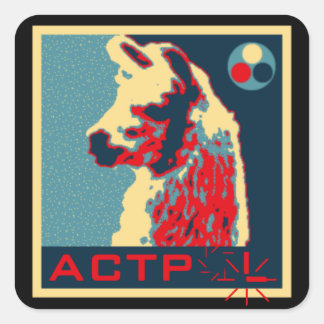 ACTPolitieke Sticker (vierkant)