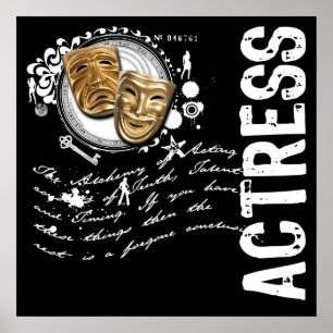 Actress-alchemie van het optreden poster
